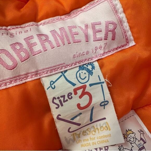 Kids Obermeyer Ski Jacket vintage insulated snow cold weather winter coat size 3 - Picture 10 of 11